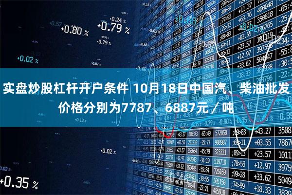 实盘炒股杠杆开户条件 10月18日中国汽、柴油批发价格分别为7787、6887元／吨