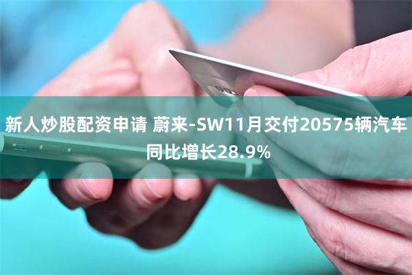 新人炒股配资申请 蔚来-SW11月交付20575辆汽车 同比增长28.9%