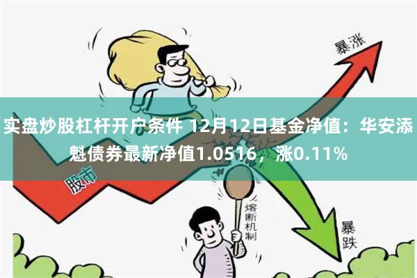 实盘炒股杠杆开户条件 12月12日基金净值：华安添魁债券最新净值1.0516，涨0.11%